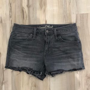 Universal Thread Gray Raw Hem Shorts